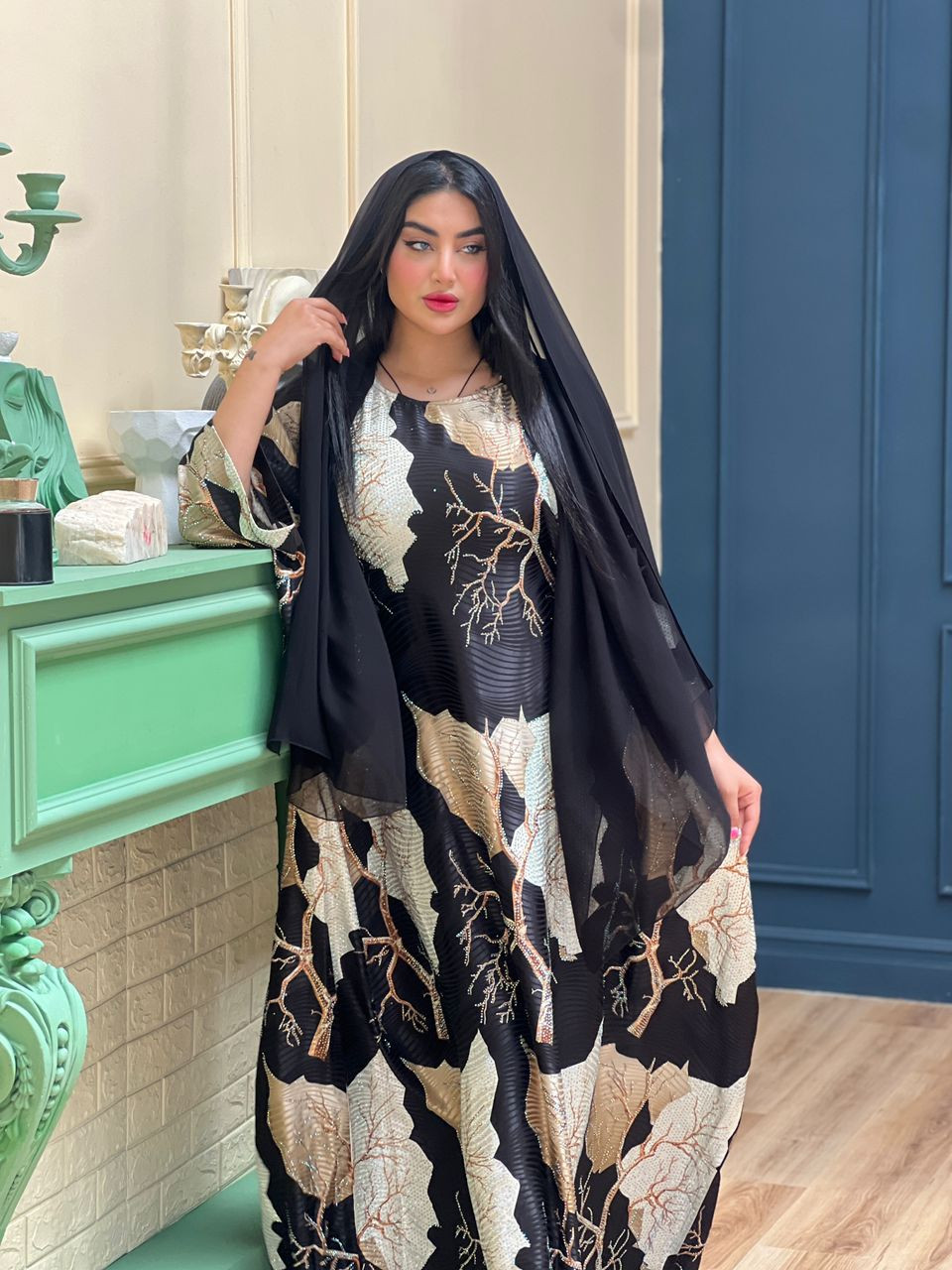 کفتان مجلسی پارچه ساتن ژاکارد ابریشم