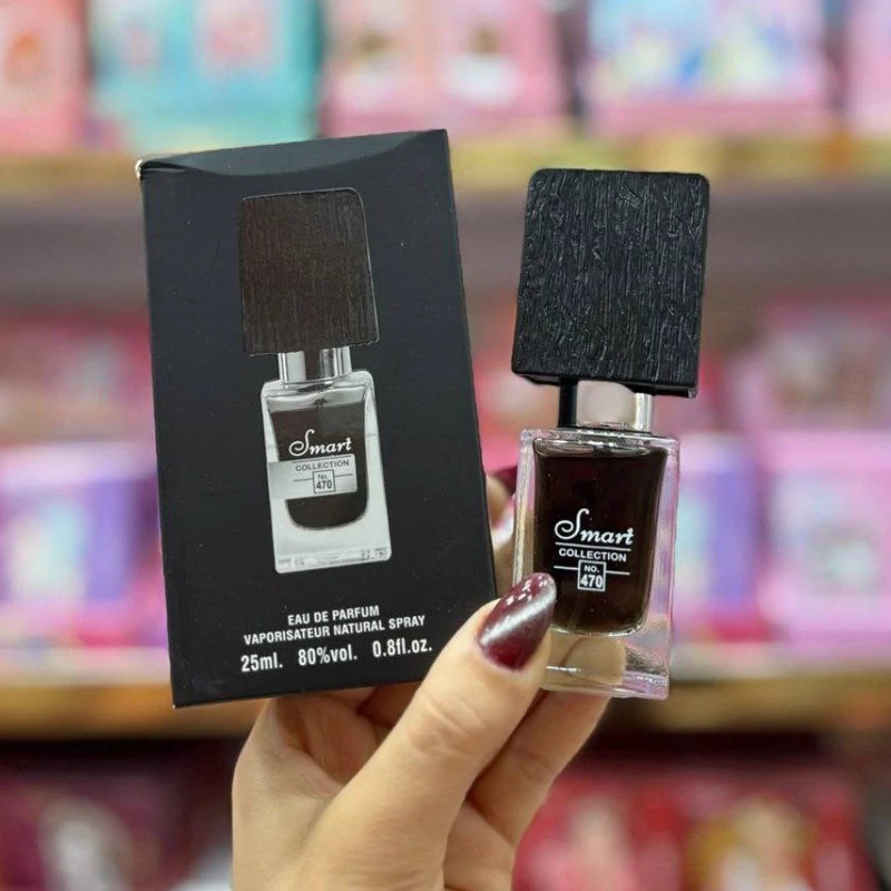عطر کوچک مردانه اسمارت Smart رایحه رایحه بلک افغان کد 470 حجم 25 میلی لیتر