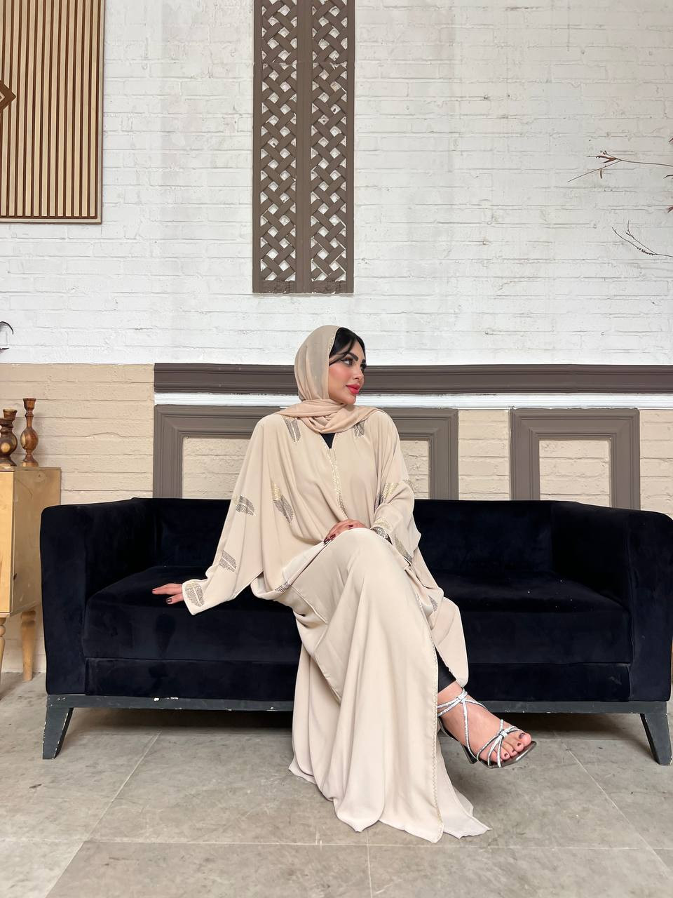 مانتو عبای اماراتی مدل لنا