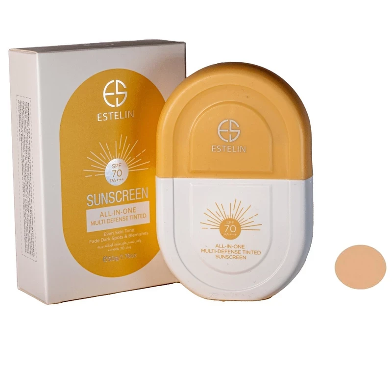 کرم ضد آفتاب رنگی استیلن، SPF 70