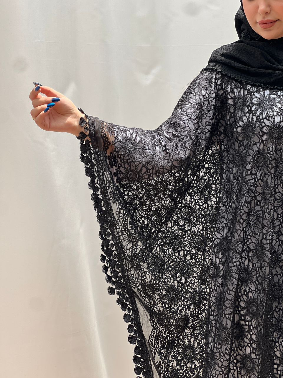 ثوب پارچه تور دانتل