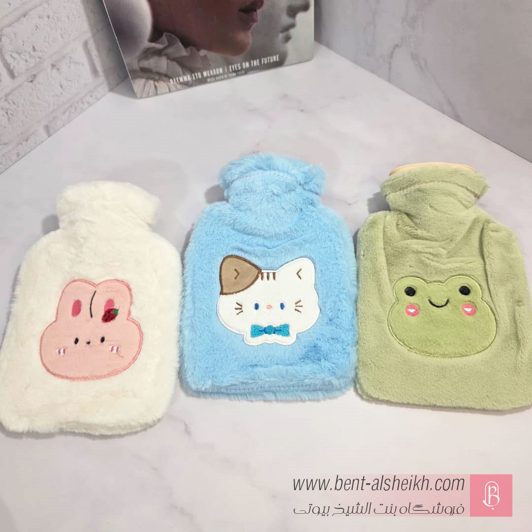 کیسه آب گرم فانتزی پشمی با رویه مخمل و نرم